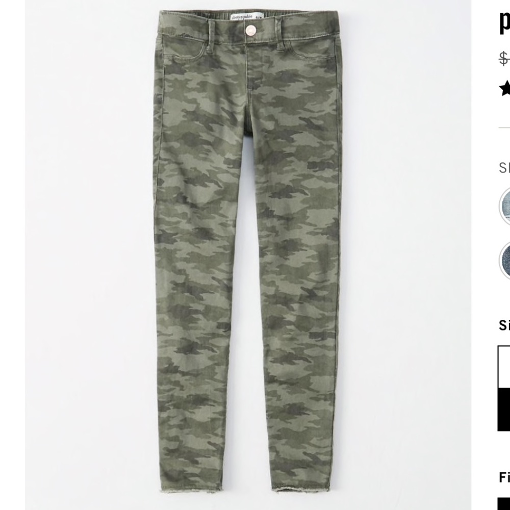 pull-on jean leggings